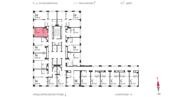 Продажа квартиры-студии 21,2 м², 3/30 этаж