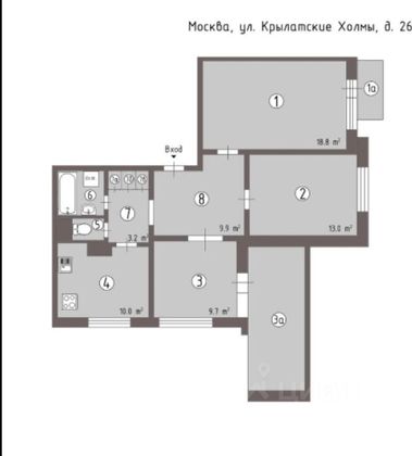 Продажа 3-комнатной квартиры 80,8 м², 7/22 этаж