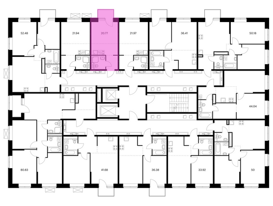 Продажа квартиры-студии 20,8 м², 2/10 этаж