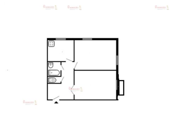 Продажа 2-комнатной квартиры 62 м², 2/3 этаж