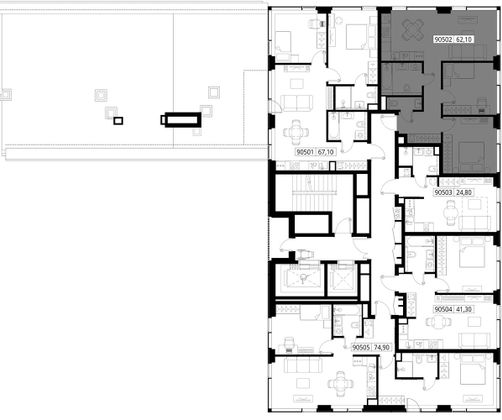 Продажа 2-комнатной квартиры 62,1 м², 5/14 этаж