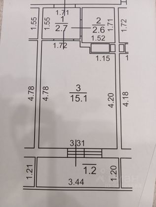 Продажа квартиры-студии 20 м², 7/20 этаж