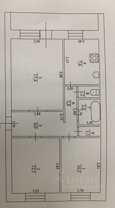 Продажа 3-комнатной квартиры 61 м², 5/5 этаж