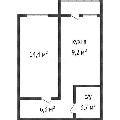 Продажа 1-комнатной квартиры 36,2 м², 16/24 этаж