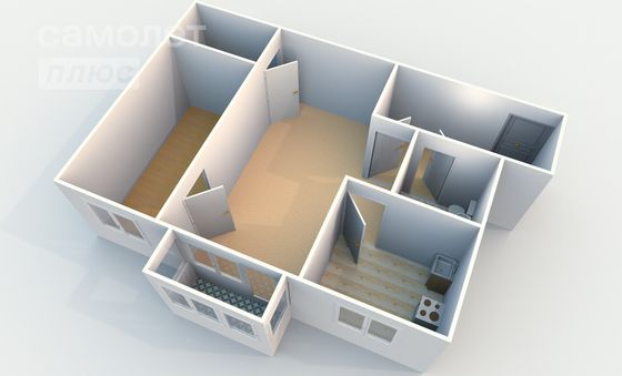 Продажа 2-комнатной квартиры 41 м², 5/5 этаж