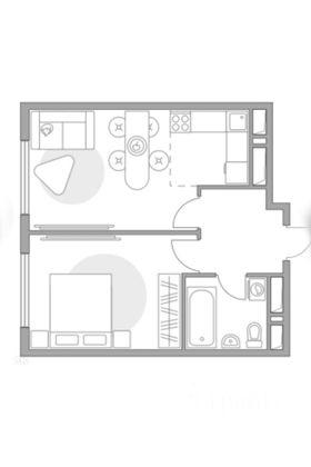 Продажа 1-комнатной квартиры 34,1 м², 13/23 этаж