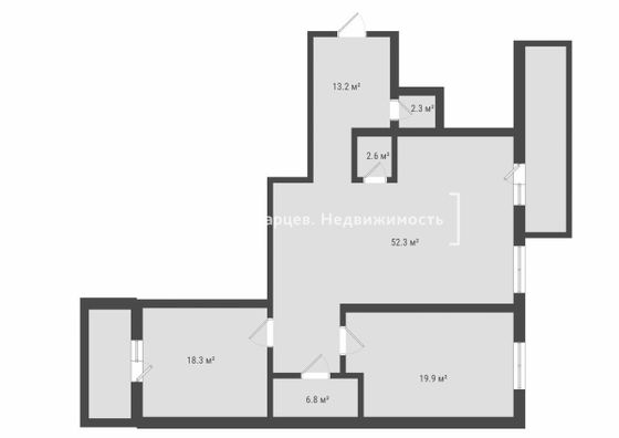 Продажа 3-комнатной квартиры 115,4 м², 2/10 этаж