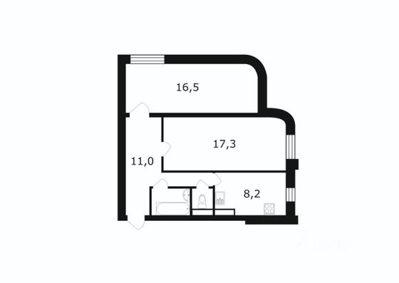 Продажа 2-комнатной квартиры 56 м², 4/11 этаж