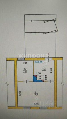 Продажа 2-комнатной квартиры 39,2 м², 1/1 этаж