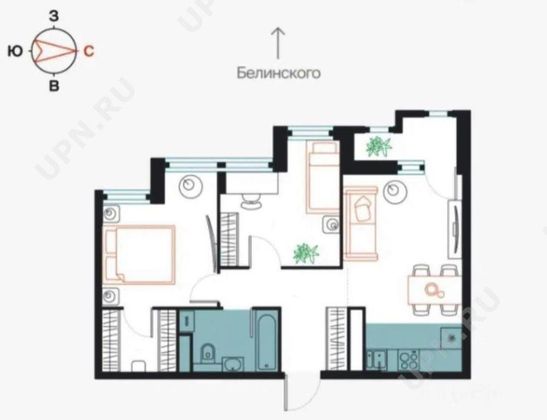 Продажа 3-комнатной квартиры 60 м², 24/24 этаж