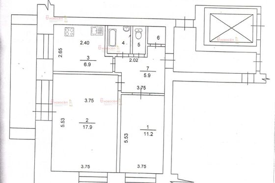 Продажа 2-комнатной квартиры 45,9 м², 7/12 этаж