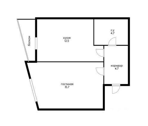 Продажа 1-комнатной квартиры 38,2 м², 9/25 этаж