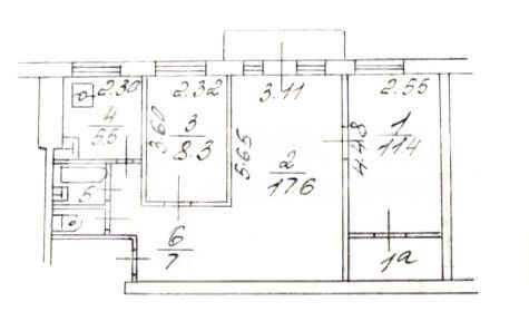 Продажа 3-комнатной квартиры 55,4 м², 2/5 этаж