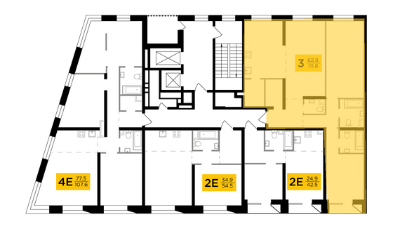 Продажа 3-комнатной квартиры 111,8 м², 6/12 этаж