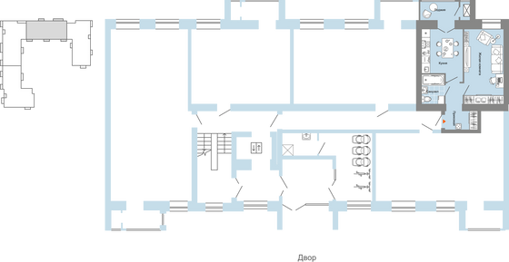 Продажа 1-комнатной квартиры 40 м², 1/6 этаж