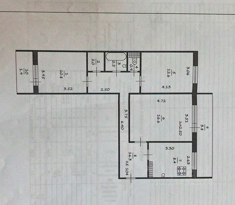 Продажа 3-комнатной квартиры 70 м², 6/10 этаж