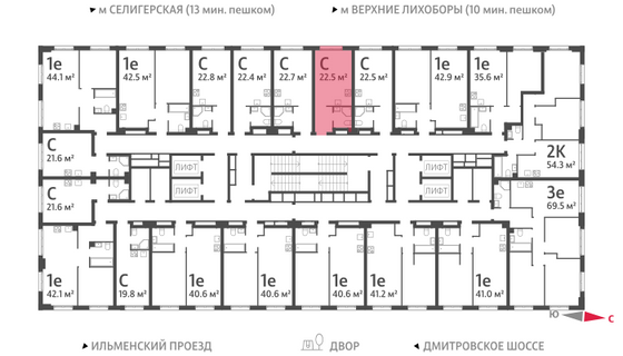 Продажа квартиры-студии 22,5 м², 32/32 этаж