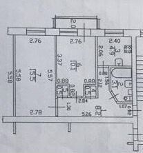 Продажа 2-комнатной квартиры 42 м², 2/4 этаж