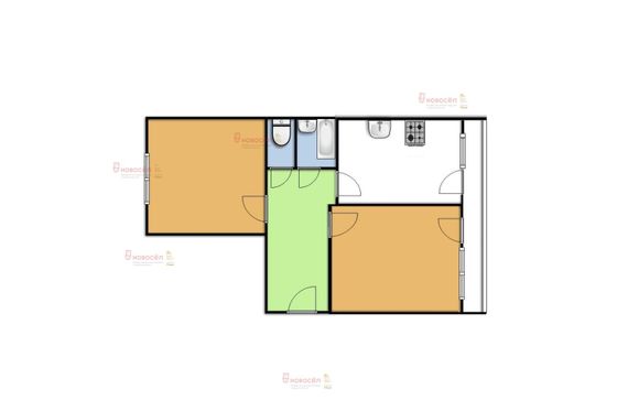 Продажа 2-комнатной квартиры 48,9 м², 1/2 этаж