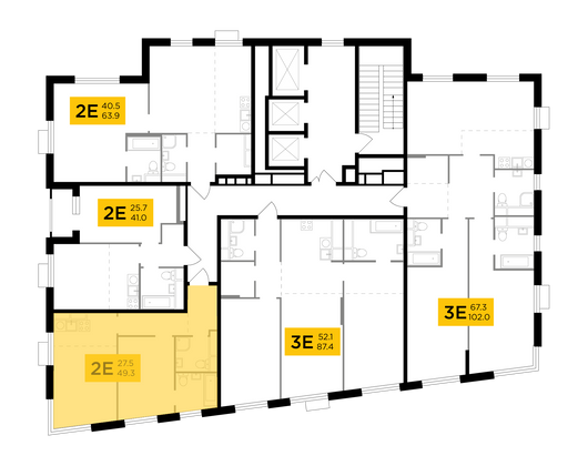 Продажа 2-комнатной квартиры 49,3 м², 26/26 этаж