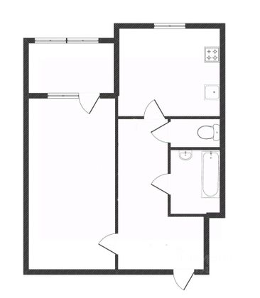 Продажа 1-комнатной квартиры 34,2 м², 3/10 этаж