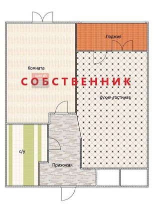 Продажа 1-комнатной квартиры 38,9 м², 10/25 этаж