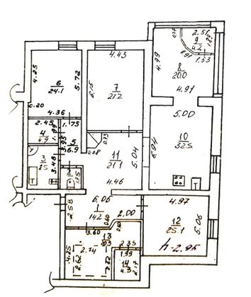 Продажа 4-комнатной квартиры 217 м², 1/7 этаж