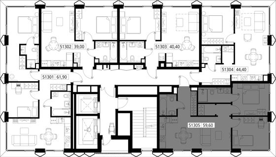 Продажа 2-комнатной квартиры 59,6 м², 13/16 этаж