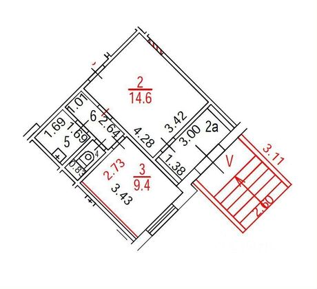 Продажа 1-комнатной квартиры 35 м², 1/17 этаж