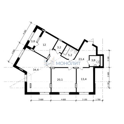 Продажа 4-комнатной квартиры 119,2 м², 18/21 этаж