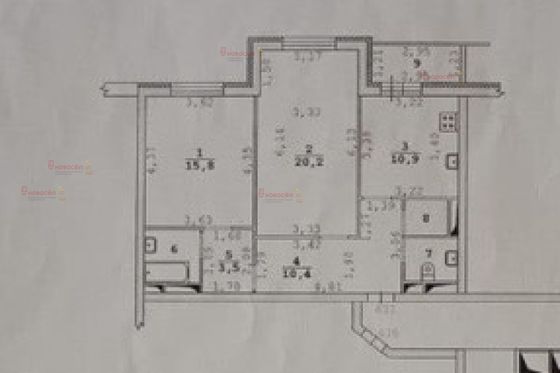 Продажа 2-комнатной квартиры 68,3 м², 9/25 этаж