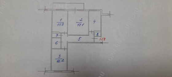 Продажа 3-комнатной квартиры 64 м², 5/9 этаж