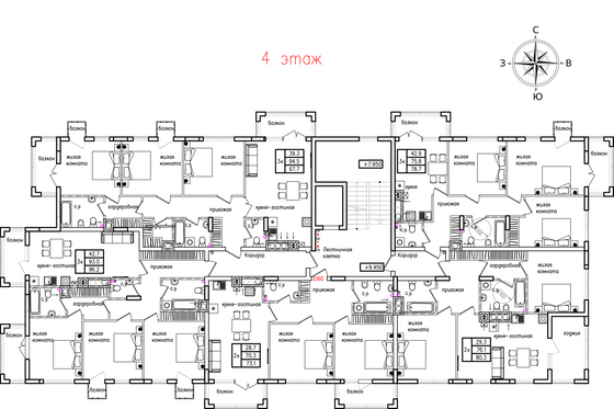 Продажа 3-комнатной квартиры 88,6 м², 4/9 этаж