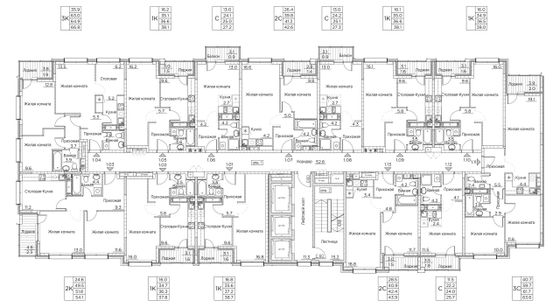 Продажа 1-комнатной квартиры 38,7 м², 7/21 этаж