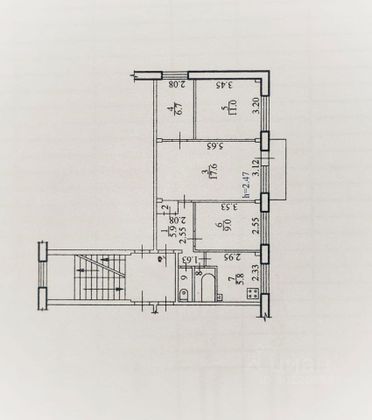 Продажа 4-комнатной квартиры 60 м², 4/5 этаж