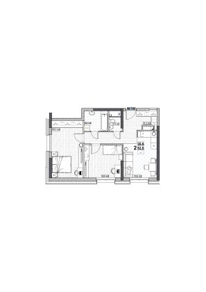 Продажа 2-комнатной квартиры 62,6 м², 2/24 этаж