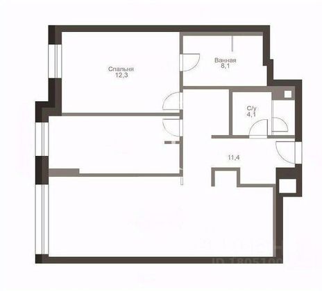 Продажа 2-комнатной квартиры 84,5 м², 17/34 этаж