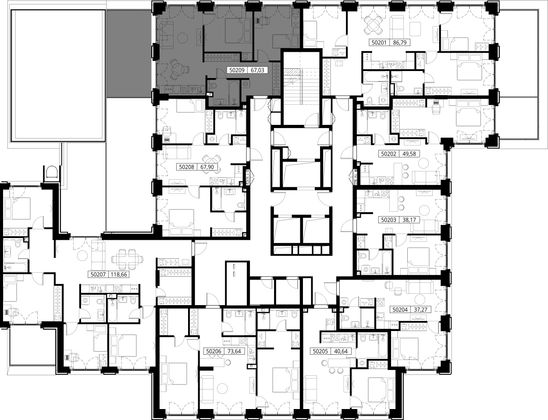 Продажа 2-комнатной квартиры 67 м², 2/15 этаж