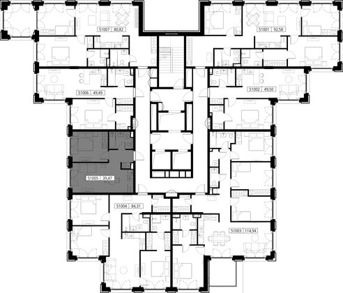 Продажа 1-комнатной квартиры 39,5 м², 10/15 этаж