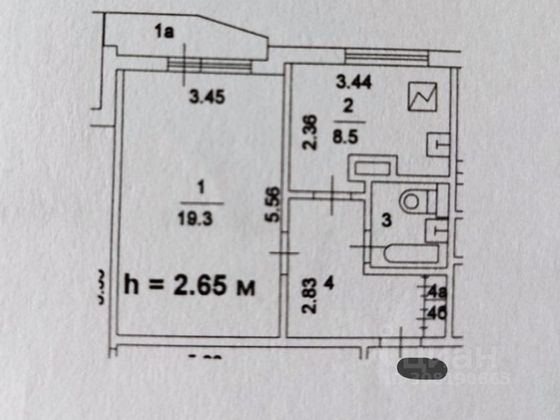 Продажа 1-комнатной квартиры 38,3 м², 15/17 этаж