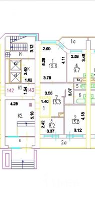 Продажа 3-комнатной квартиры 71,5 м², 1/12 этаж