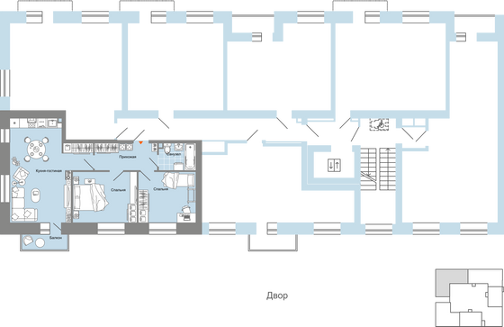 Продажа 3-комнатной квартиры 67 м², 2/9 этаж