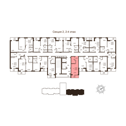 Продажа квартиры-студии 23,7 м², 2/11 этаж