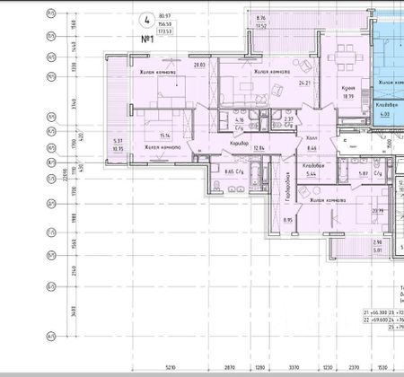 Продажа 4-комнатной квартиры 173,5 м², 25/29 этаж