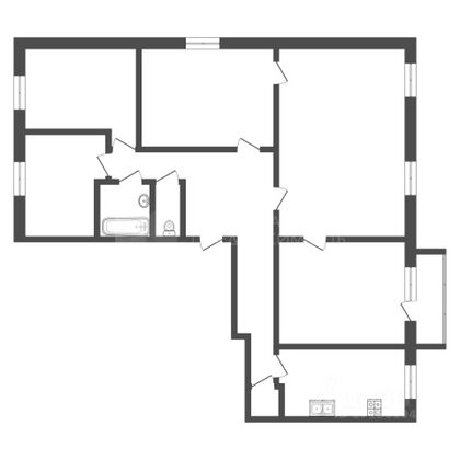 Продажа многокомнатной квартиры 89 м², 3/5 этаж