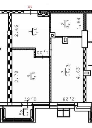 Продажа 1-комнатной квартиры 32 м², 2/25 этаж