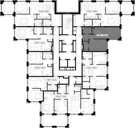 Продажа 1-комнатной квартиры 49,3 м², 10/15 этаж