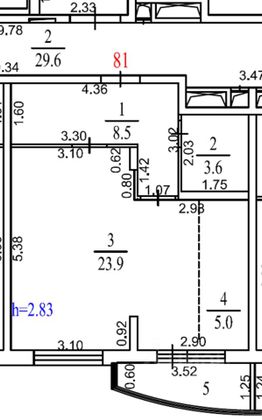 Продажа квартиры-студии 41 м², 2/6 этаж