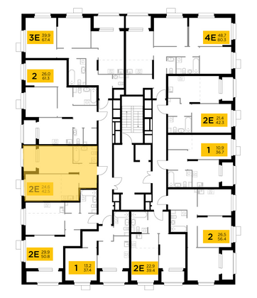 Продажа 2-комнатной квартиры 42,5 м², 17/18 этаж