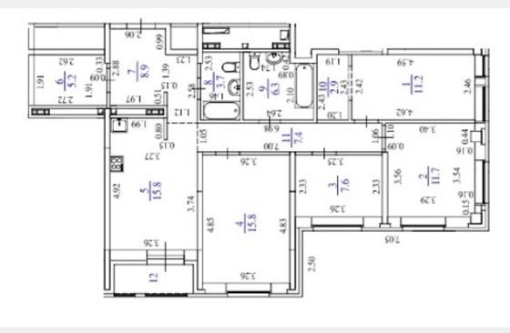 Продажа 4-комнатной квартиры 98,8 м², 6/25 этаж